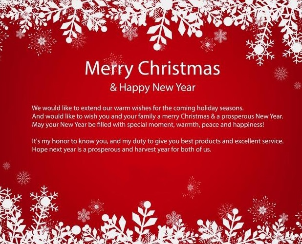 Merry Christmas and Happy New Year